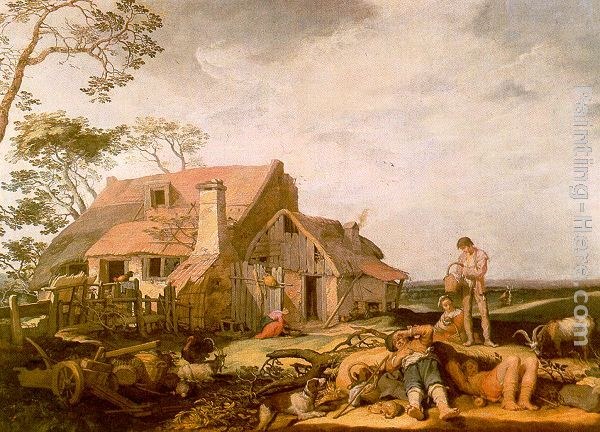 Abraham Bloemaert Landscape with Peasants Resting
